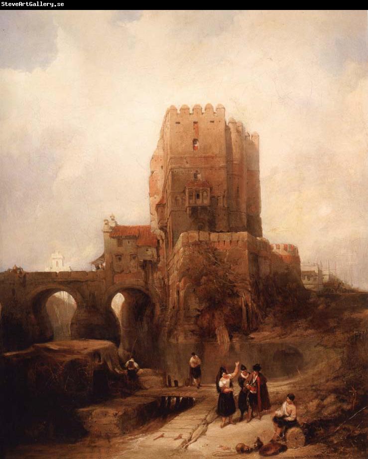 David Roberts Doorish Tower on the Bridge at Cordoba